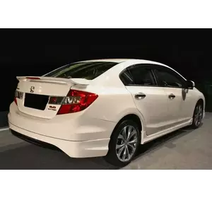 Бокові пороги (під фарбування) для Honda Civic Sedan IX 2011-2016 рр