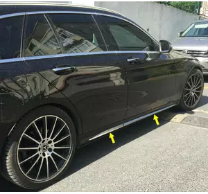 Накладки на молдинг AMG V2 (нерж) для Mercedes C-сlass W205 2014-2021рр Накладки на молдинг AMG V2 (нерж) для Mercedes C-сlass W205 2014-2021рр