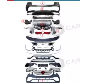 Комплект рестайлінгу ML в GLE AMG для Mercedes GLE/ML сlass W166 Комплект рестайлінгу ML в GLE AMG для Mercedes GLE/ML сlass W166