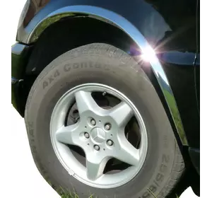 Накладки на арки (4 шт, нерж) для Mercedes ML W163 Накладки на арки (4 шт, нерж) для Mercedes ML W163