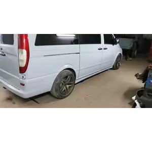 Бокові пороги Exclusive (2 шт, під фарбування) Коротка/Середня база для Mercedes Vito W639 2004-2015рр Бокові пороги Exclusive (2 шт, під фарбування) Коротка/Середня база для Mercedes Vito W639 2004-2015рр
