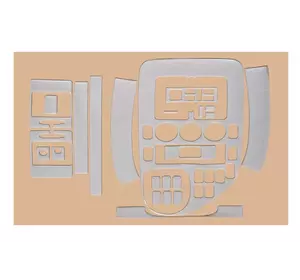 Накладки на панель Meric (1996-1999) Алюміній для Mercedes Vito W638 років Накладки на панель Meric (1996-1999) Алюміній для Mercedes Vito W638 років