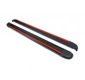 Бокові пороги Maya Red (2 шт., Алюміній) для Fiat Panda 2011-2024 Бокові пороги Maya Red (2 шт., Алюміній) для Fiat Panda 2011-2024