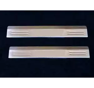 Накладки на пороги (2 шт., нерж.) для Fiat Panda 2003-2011 рр Накладки на пороги (2 шт., нерж.) для Fiat Panda 2003-2011 рр