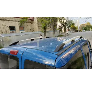 Рейлінги Хром (пласт. ніжки) Стандартна база, металеві ніжки для Fiat Doblo I 2005-2010 рр Рейлінги Хром (пласт. ніжки) Стандартна база, металеві ніжки для Fiat Doblo I 2005-2010 рр