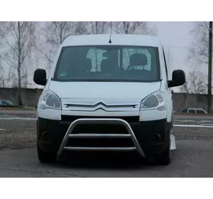 Кенгурятник WT022 (нерж.) для Citroen Berlingo 2008-2018 рр Кенгурятник WT022 (нерж.) для Citroen Berlingo 2008-2018 рр