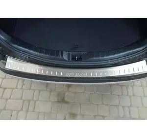 Накладка на задній бампер Libao (2013-2016, нерж) для Toyota Rav 4 рр Накладка на задній бампер Libao (2013-2016, нерж) для Toyota Rav 4 рр