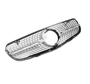 Передня решітка 2015-2019 (Diamond Silver) Без місця під камеру для Mercedes GLC coupe C253 Передня решітка 2015-2019 (Diamond Silver) Без місця під камеру для Mercedes GLC coupe C253