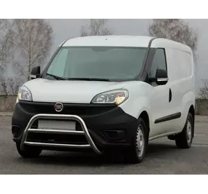 Кенгурятник WT022 (нерж.) 60 мм для Fiat Doblo II 2010-2022 рр Кенгурятник WT022 (нерж.) 60 мм для Fiat Doblo II 2010-2022 рр