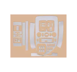 Накладки на панель Meric (1999-2003) Алюміній для Mercedes Vito W638 років Накладки на панель Meric (1999-2003) Алюміній для Mercedes Vito W638 років