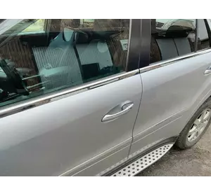 Зовнішня окантовка вікон (4 шт, нерж) Carmos - Турецька сталь для Mercedes ML W164 Зовнішня окантовка вікон (4 шт, нерж) Carmos - Турецька сталь для Mercedes ML W164