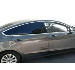 Повна окантовка стекол (12 шт, нерж) для Ford Fusion 2012-2020 рр