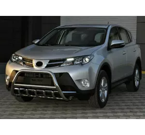 Кенгурятник WT003 (нерж) для Toyota Rav 4 2013-2018 рр Кенгурятник WT003 (нерж) для Toyota Rav 4 2013-2018 рр