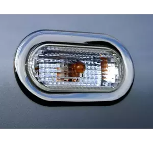 Хром накладки на поворотники (2 шт., нерж) для Volkswagen T5 Multivan 2003-2010 рр Хром накладки на поворотники (2 шт., нерж) для Volkswagen T5 Multivan 2003-2010 рр