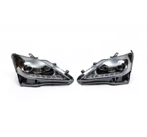 Передня оптика OEM V1 Black (2 шт) для Lexus IS 2005-2013 рр Передня оптика OEM V1 Black (2 шт) для Lexus IS 2005-2013 рр