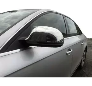 Накладки на дзеркала 2009-2012 (2 шт., нерж) для Ауди A6 C6 рр Накладки на дзеркала 2009-2012 (2 шт., нерж) для Ауди A6 C6 рр