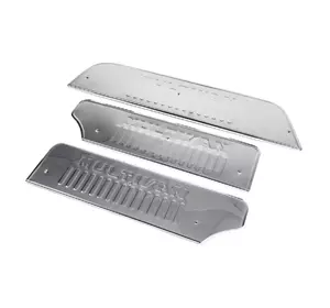 Накладки на внутрішні пороги тип-5 (сталь) 3 штуки для Volkswagen T4 Caravelle/Multivan Накладки на внутрішні пороги тип-5 (сталь) 3 штуки для Volkswagen T4 Caravelle/Multivan