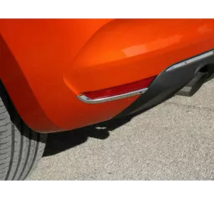Окантовка задніх рефлекторів (2 шт, нерж) Carmos - Турецька сталь для Renault Clio V 2019-2024 рр