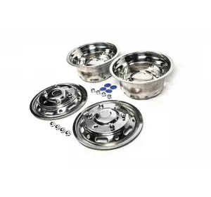 Ковпаки з нержавійки Ексклюзив V1 (2 катковий, 4 шт) 2013-2018 для Mercedes Sprinter W906 рр Ковпаки з нержавійки Ексклюзив V1 (2 катковий, 4 шт) 2013-2018 для Mercedes Sprinter W906 рр