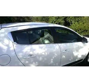 Нижня окантовка вікон (HB, 6 шт., нерж.) для Renault Megane III 2009-2016 рр Нижня окантовка вікон (HB, 6 шт., нерж.) для Renault Megane III 2009-2016 рр