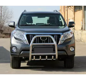 Кенгурятник QT007 (нерж) для Toyota Land Cruiser Prado 150 Кенгурятник QT007 (нерж) для Toyota Land Cruiser Prado 150