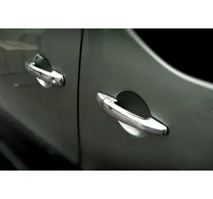 Накладки на ручки (4 шт., нерж.) OmsaLine - Італійська нержавійка для Citroen Jumpy 2007-2017 років Накладки на ручки (4 шт., нерж.) OmsaLine - Італійська нержавійка для Citroen Jumpy 2007-2017 років