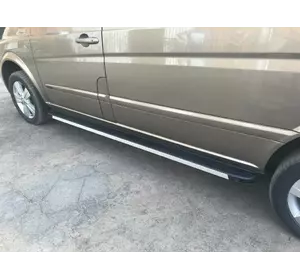 Бокові пороги Maya V1 (2 шт., алюміній) Довга база для Mercedes Viano 2004-2015 рр Бокові пороги Maya V1 (2 шт., алюміній) Довга база для Mercedes Viano 2004-2015 рр