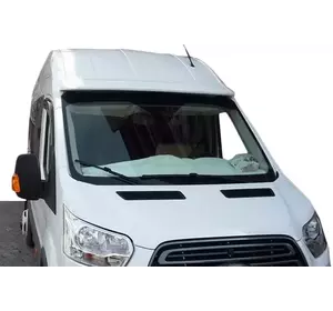 Козирьок на лобове скло V1 (на клей, під фарбування) для Ford Transit 2014-2024 рр