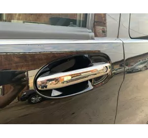 Накладки на ручки (4 шт., нерж.) З чіпом, Carmos - Турецька сталь для Mercedes Vito / V-class W447 2014-2024 рр Накладки на ручки (4 шт., нерж.) З чіпом, Carmos - Турецька сталь для Mercedes Vito / V-class W447 2014-2024 рр