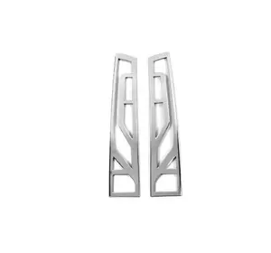 Накладки на стопи V-1 (2 шт, нерж.) Carmos для Mercedes Sprinter W907/W910 2018-2024 рр Накладки на стопи V-1 (2 шт, нерж.) Carmos для Mercedes Sprinter W907/W910 2018-2024 рр