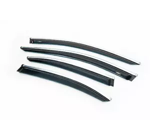 Вітровики з хром молдингом SD (4 шт, HIC) для Mercedes E-сlass W213 2016 -2024 рр Вітровики з хром молдингом SD (4 шт, HIC) для Mercedes E-сlass W213 2016 -2024 рр