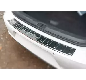 Накладка на задній бампер Carmos (нерж) SW для Volkswagen Golf 7/E-Golf Накладка на задній бампер Carmos (нерж) SW для Volkswagen Golf 7/E-Golf