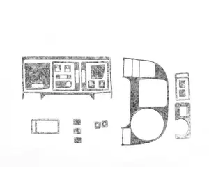 Накладки на панель Титан для Volkswagen T5 Multivan 2003-2010 рр Накладки на панель Титан для Volkswagen T5 Multivan 2003-2010 рр
