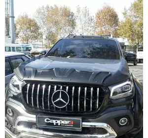 Комплект накладок на капот DRAGON (3 шт) для Mercedes X class Комплект накладок на капот DRAGON (3 шт) для Mercedes X class