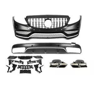 Комплект обвісів з дифузором V1 (дизайн C63 AMG) для Mercedes C-сlass W205 2014-2021рр Комплект обвісів з дифузором V1 (дизайн C63 AMG) для Mercedes C-сlass W205 2014-2021рр