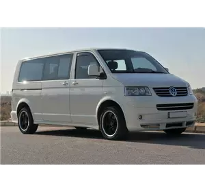 Повна окантовка вікон (14 шт, нерж) 1 бічні двері, Довга база для Volkswagen T5 Multivan 2003-2010 рр Повна окантовка вікон (14 шт, нерж) 1 бічні двері, Довга база для Volkswagen T5 Multivan 2003-2010 рр
