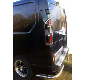 Задні куточки (2 шт., нерж) для Fiat Talento 2016-2024 рр Задні куточки (2 шт., нерж) для Fiat Talento 2016-2024 рр