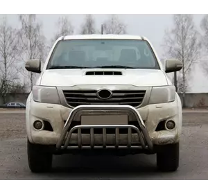 Кенгурятник WT002 (нерж.) для Toyota Hilux 2006-2015 рр Кенгурятник WT002 (нерж.) для Toyota Hilux 2006-2015 рр