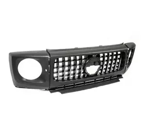 Решітка і накладки на фари G63 для Mercedes G сlass W463 2018-2024 рр Решітка і накладки на фари G63 для Mercedes G сlass W463 2018-2024 рр