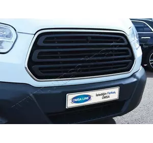 Обведення решітки (2014-2018, 2 шт, нерж) OmsaLine - Італійська нержавейка для Ford Transit рр