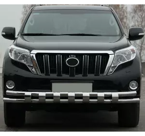 Передній захист ST016-2 (нерж) для Toyota Land Cruiser Prado 150 Передній захист ST016-2 (нерж) для Toyota Land Cruiser Prado 150