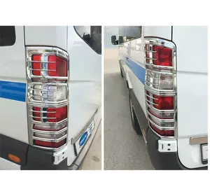 Накладки на стопи (2 шт, пласт.) для Mercedes Sprinter W906 2006-2018 рр Накладки на стопи (2 шт, пласт.) для Mercedes Sprinter W906 2006-2018 рр