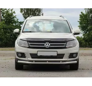 Передній захист ST016 (нерж) для Volkswagen Tiguan 2007-2016 рр Передній захист ST016 (нерж) для Volkswagen Tiguan 2007-2016 рр