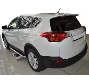 Бокові пороги Fullmond (2 шт., алюм) для Toyota Rav 4 2013-2018 рр Бокові пороги Fullmond (2 шт., алюм) для Toyota Rav 4 2013-2018 рр