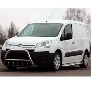 Кенгурятник WT003 (нерж.) 60 мм для Citroen Berlingo 2008-2018 рр Кенгурятник WT003 (нерж.) 60 мм для Citroen Berlingo 2008-2018 рр