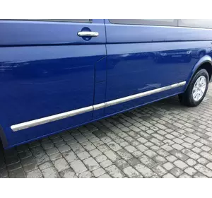 Молдинги на двері (нерж, Хром) 1 двері, Довга, Carmos - турецька сталь для Volkswagen T5 Multivan 2003-2010 рр Молдинги на двері (нерж, Хром) 1 двері, Довга, Carmos - турецька сталь для Volkswagen T5 Multivan 2003-2010 рр