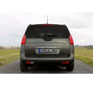 Хром планка над номером OmsaLine (нерж) для Peugeot 5008 2009-2016рр Хром планка над номером OmsaLine (нерж) для Peugeot 5008 2009-2016рр