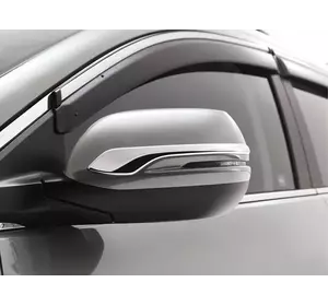 Смужки на дзеркала (2 шт, ABS) для Honda CRV 2012-2016 рр