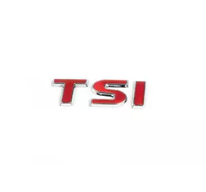 Напис TSI (під оригінал) Всі червоні для Volkswagen Scirocco