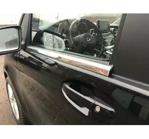 Нижні молдинги стекол (2 шт., нерж) Carmos - Турецька сталь для Mercedes Vito / V-class W447 2014-2024 рр Нижні молдинги стекол (2 шт., нерж) Carmos - Турецька сталь для Mercedes Vito / V-class W447 2014-2024 рр